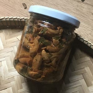 Girolles au vinaigre de cidre