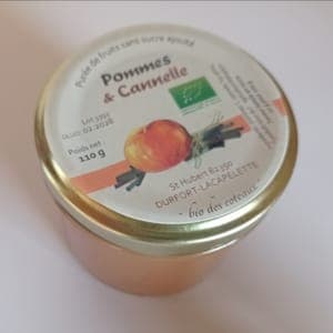 Purée de fruits Pomme & Cannelle 110 g