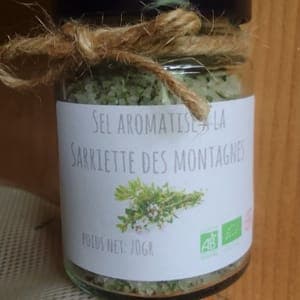 Sel aromatisé a la Sarriette des montagnes 