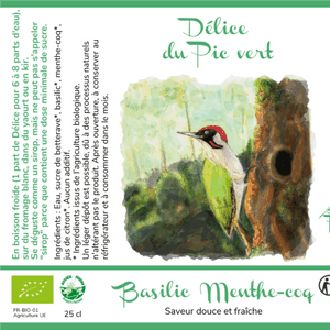Délice du Pic vert (sirop Basilic Menthe-coq)