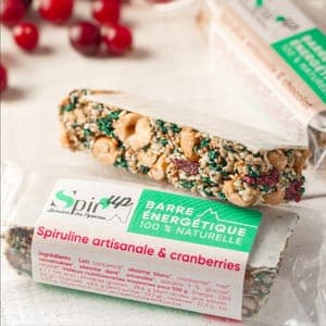 Barre énergétique à la spiruline
