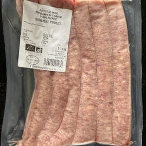 Saucisse Poulet Nature 500 g