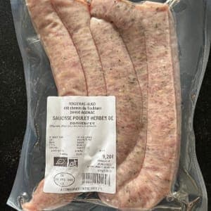 Saucisse Poulet aux herbes 500 g