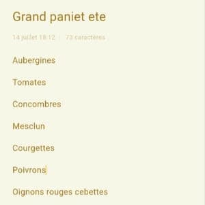 Grand panier été