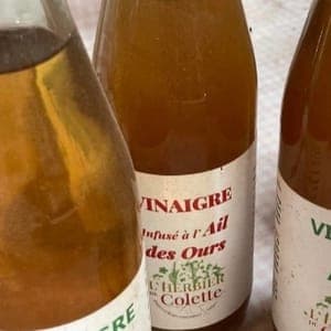 Vinaigre infusé Ail des ours avec contenant consigné