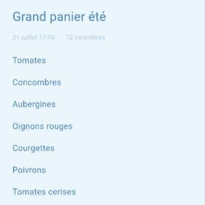 Grand panier été