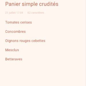 Panier simple tomates cerises 