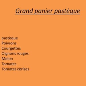Grand panier  pastèque