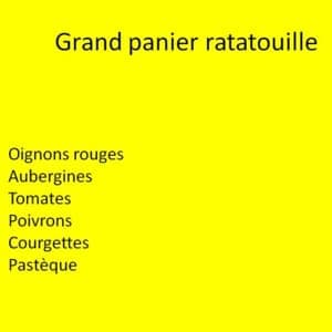 Grand panier ratatouille 