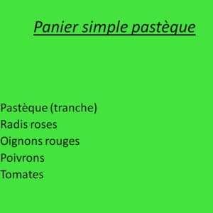 Panier simple pastèque