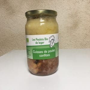 Cuisse de Poulet Confites à la graisse de Porc plein air bio