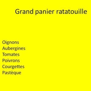 Grand panier ratatouille 