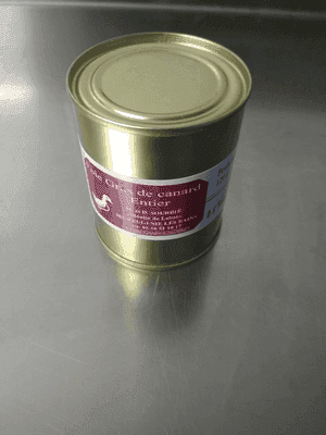 Foie gras entier en conserve