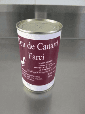 Cou  de canard farci