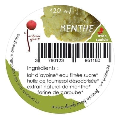 GLACE VEGETALE MENTHE 2x140ml (avoine)