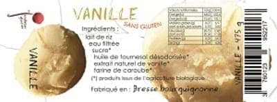 GLACE VEGETALE VANILLE 550ML (riz)