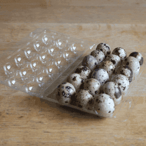 oeufs de caille extra-frais - boîte de 18 -