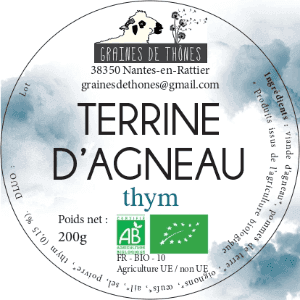 terrine d'agneau Thym