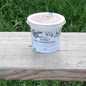 sorbet aux framboises