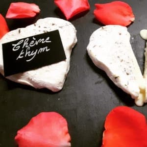 Coeur chèvre thym crémeux