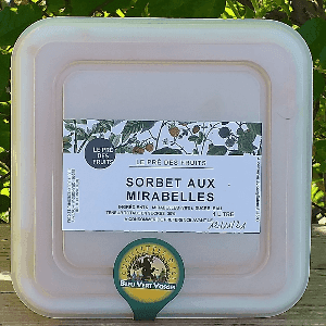 sorbet aux mirabelles 1 L