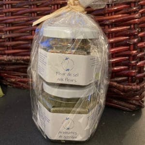 Assortiment Aromates de garrigue + Fleur de sel aux fleurs
