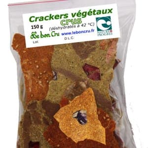 Crackers végétaux crus