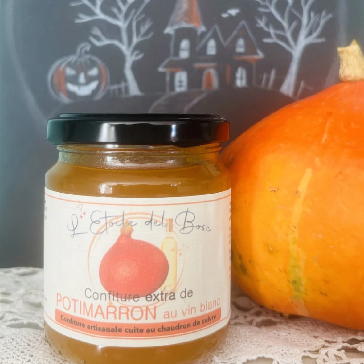 DE RETOUR POUR HALLOWEEN la confiture extra de potimarron au vin blanc