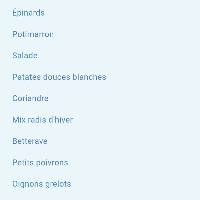 Grand panier épinards