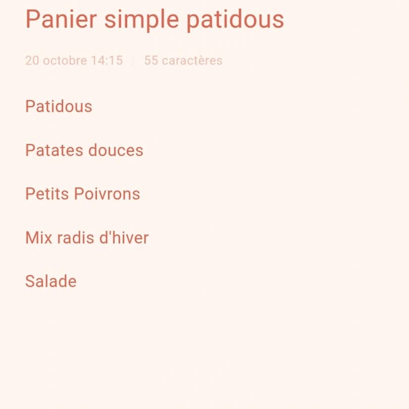 Panier simple patidous
