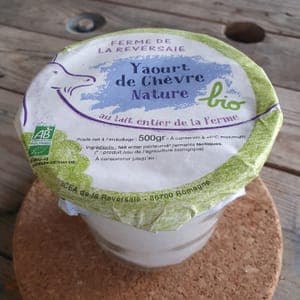yaourt nature 500g  (pot verre consigné 2€)