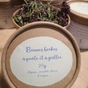 Herbes à poêle et à griller "hysope, sarriette, fleurs d'origan" 20g