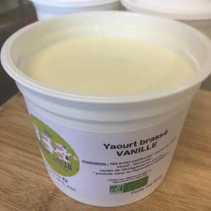 Yaourt brassé à la vanille