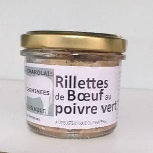Rillettes de boeuf au Poivre Vert