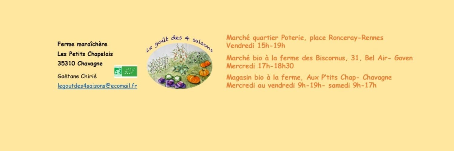 Bannière de Gaëtane Chirié, le goût des 4 saisons