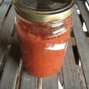 Conserve de coulis de tomate