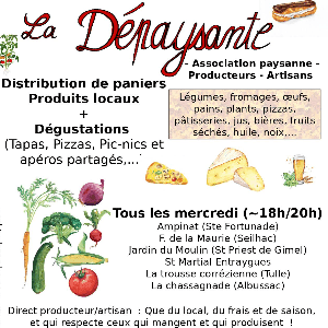 Logo de La Dépaysante - La ferme de la Maurie (Seilhac)