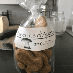 biscuits d'apéritif Cèpes