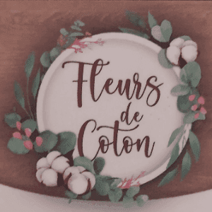 Logo de pépinière de l'épine : retrait fleurs de coton