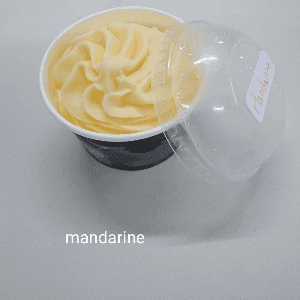 Glace au lait de chèvre Mandarine
