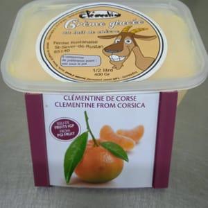 Glace au lait de chèvre Clémentine Corse