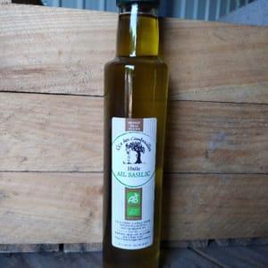 Huile d'olive Ail-Basilic